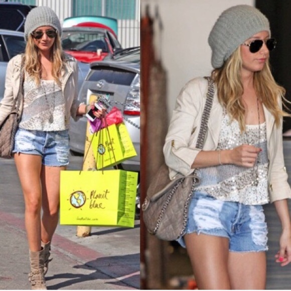 FREE PEOPLE Itsy Bitsy Glitzy Crop Tank Top - Picture 1 of 8